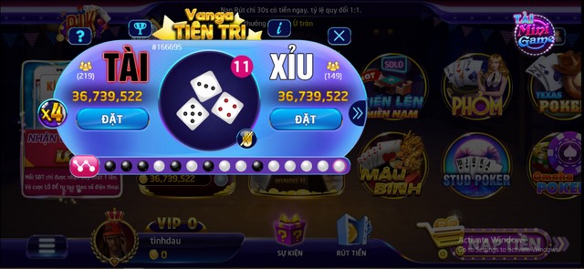 Đăng nhập tài khoản trên app 188bet để chơi tài xỉu